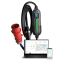 Přenosná nabíječka pro elektromobily E-PRO (3v1) Typ 2 - Schuko / CEE 5pinová / Typ 2 | 16A | 3fázová | 11 kW | WiFi | Aplikace | 5m
