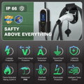 ZENCAR E-PRO (3v1) Přenosná nabíječka pro elektromobily Typ 2 - Schuko / CEE 5pinová / Typ 2 | 16A | 3fázová | 11 kW | WiFi | Aplikace | 5m