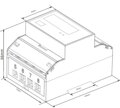 Třífázový digitální elektroměr Eastron SDM72DR MID