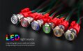 Antivandal tlačítko 3,3V / 24V s RGB LED podsvícením 