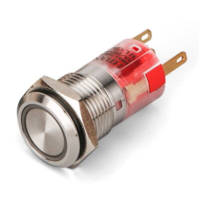 Antivandal tlačítko 3,3V / 24V s RGB LED podsvícením 