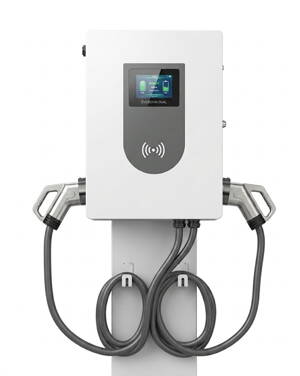 EVEBOOM 40 / 60 kW | 2x CCS2 (OCPP, Wifi, LCD, RFID karty, 5m kabel, 133-200A, 200-1000V)
