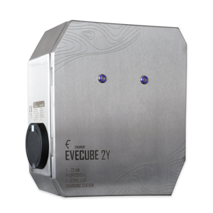  EVECUBE 2Y - 2x22kW nabíjecí stanice AC (OCPP 1.6 + mobilní aplikace / webový portál + RFID + měření spotřeby)