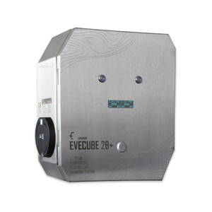 EVECUBE 2B+ 2x22kW AC nabíjecí stanice  (offline + displej + přebytky FVE + RFID)