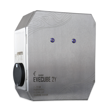  EVECUBE 2Y - 2x22kW AC nabíjecí stanice (OCPP 1.6 + mobilní aplikace / webový portál + RFID + měření spotřeby)