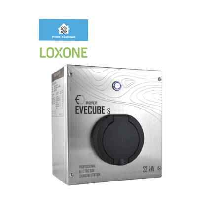  EVECUBE S - 22kW AC nabíjecí stanice pro elektromobily (Chytrý WebServer + RFID + měření spotřeby + Loxone / Home Assistant)